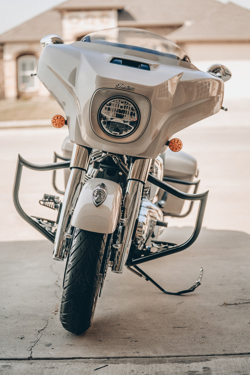 Indian Meathook Highway Bars TLC Thunder and Lightning Customs